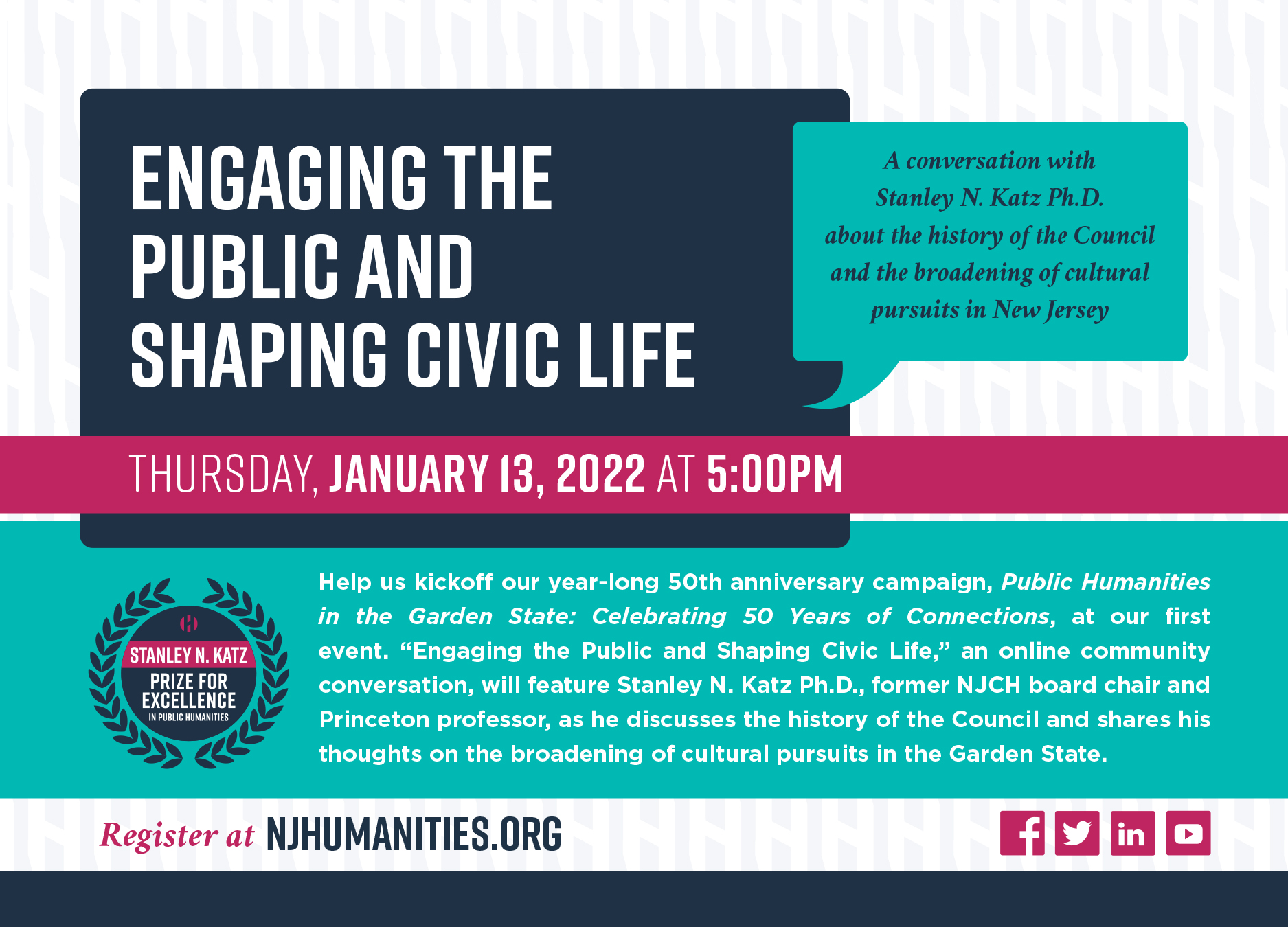 "Engaging the Public and Shaping Civic Life" Graphic