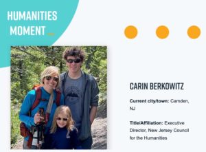 Humanities moment with Carin Berkowitz graphic