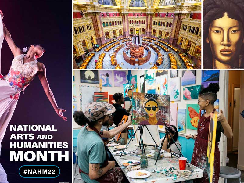 National Arts and Humanities Month 2022 Graphic