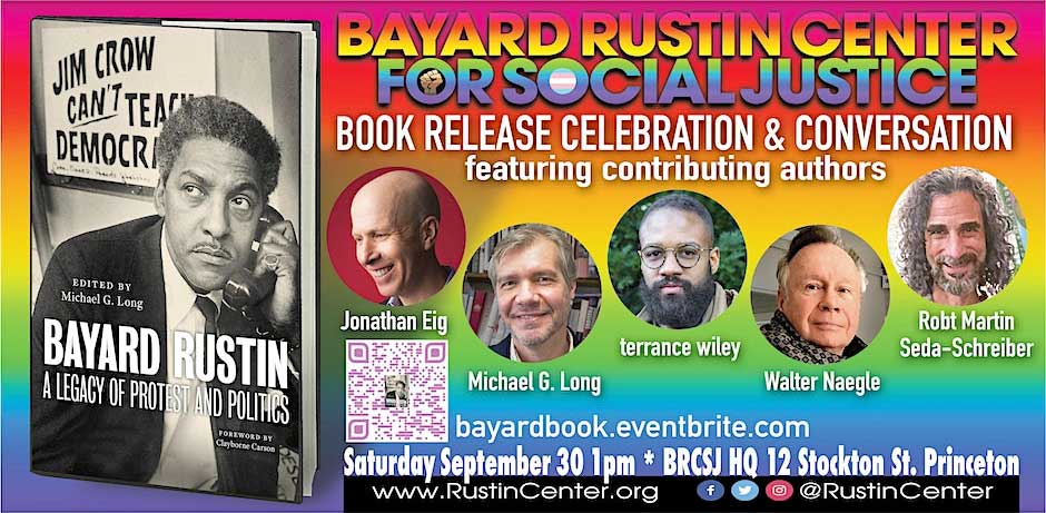 Bayard Rustin Book Event Graphic