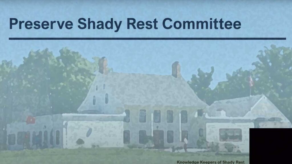Preserve Shady Rest Committee Presentation Slide