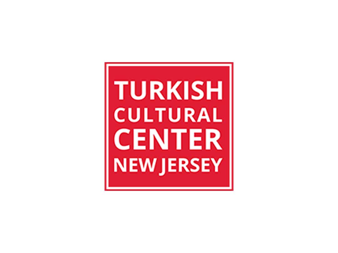 Turkish Cultural Center New Jersey logo, a red square with the organization name in white block lettering