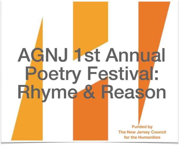 AGNJ 1st Annual Poetry Festival: Rhyme & Reason event graphic