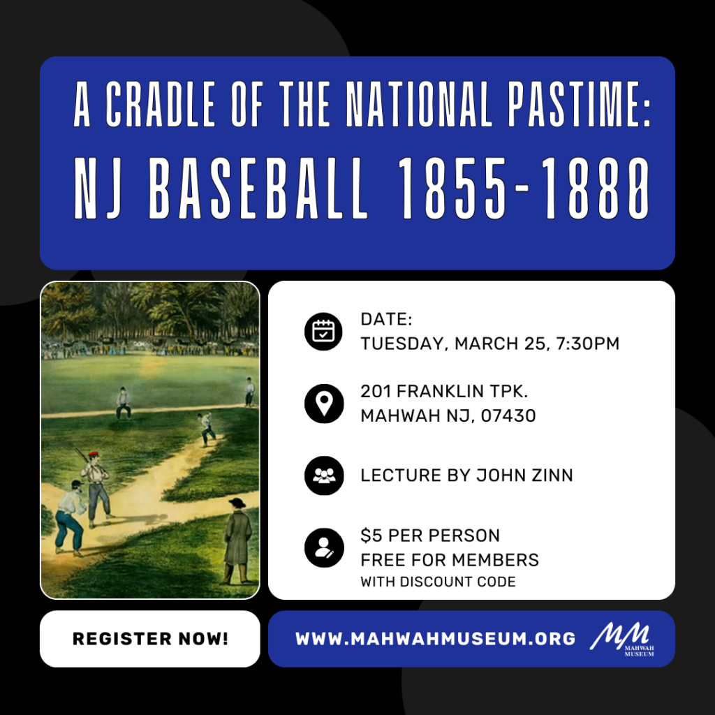 NJ Baseball event poster