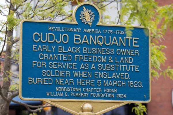 Cudjo Banquante Historical Marker near NJPAC