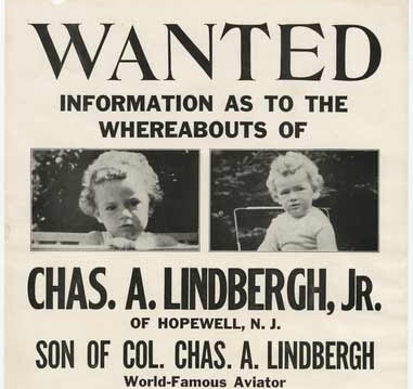 mahwah-lindbergh-poster Lindbergh kidnapping WANTED poster