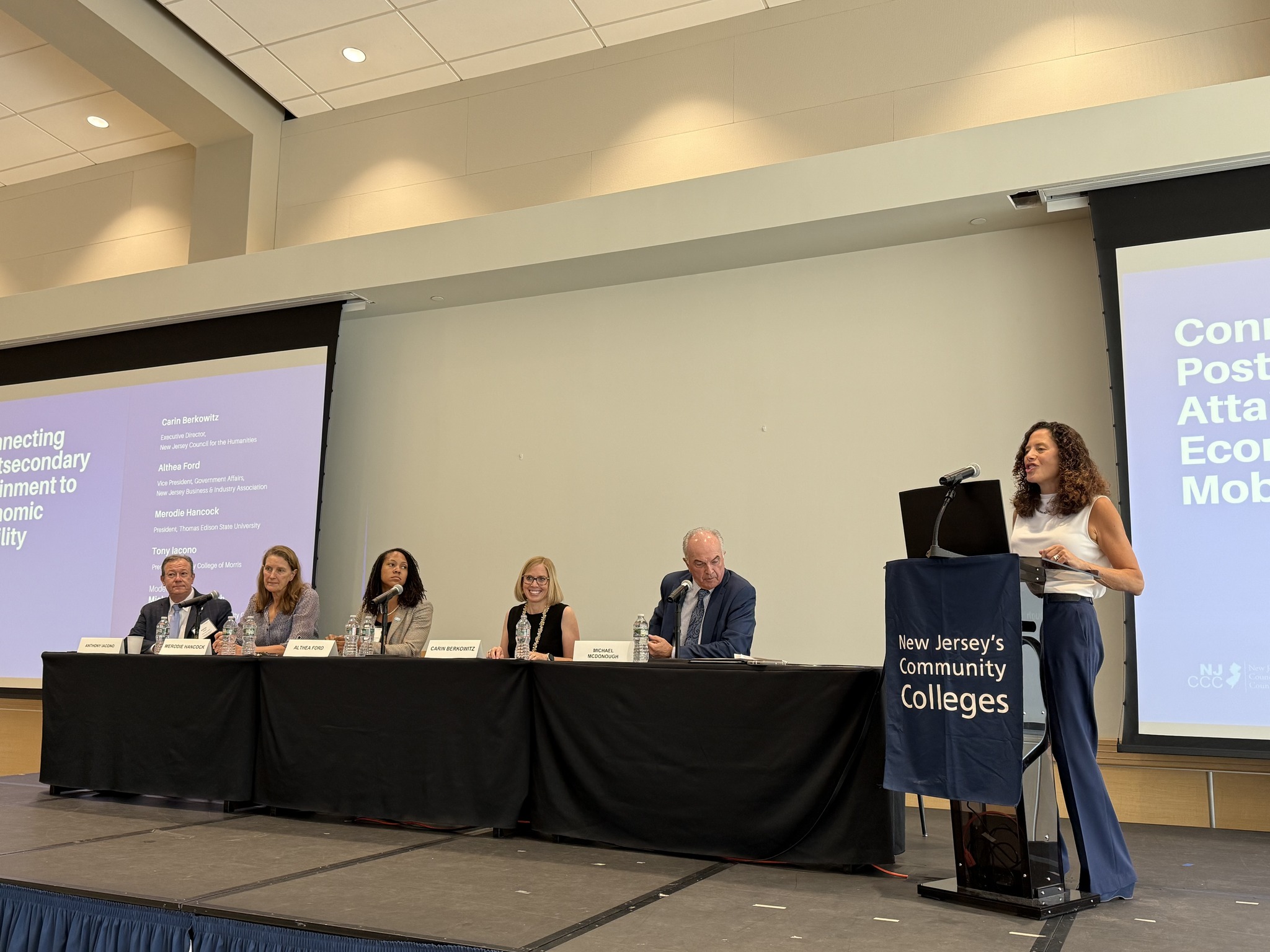 Carin Berkowitz participates in a NJ Future Ready Coalition panel