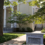 Photo of the Exterior and Sign of Nassau Presbyterian Church, credit Matthew Gaventa / BY CC 2.0