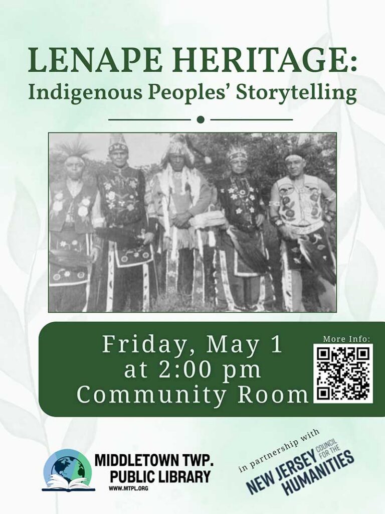 Lenape Storytelling event flyer