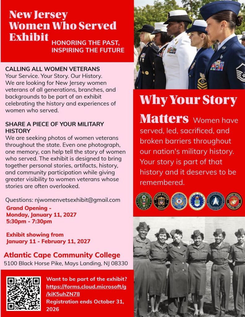 New Jersey Women Who Served Exhibition Flyer